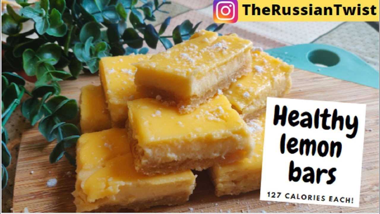 Healthier version of LEMON BARS recipe 127 calories each! Weight loss friendly Easy & cheap