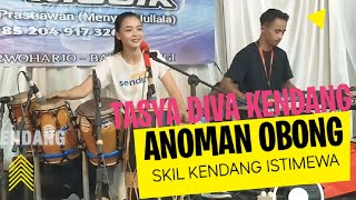SKIL KENDANG TASYA SAMBIL NYANYI - ANOMAN OBONG // BOKONG GEDE !!!