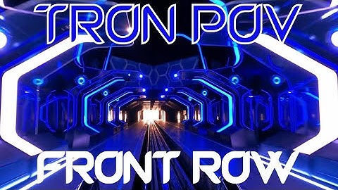 NEW TRON Lightcycle/Run Front Row POV 4K. Full Ride From The Magic Kingdom, Disney World 2023!