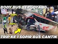 Body Bus Sampai Bergoyang Akibat Kandas, Trip Perdana Sopir Bus Cantik Melintas di Sitinjau Lauik,