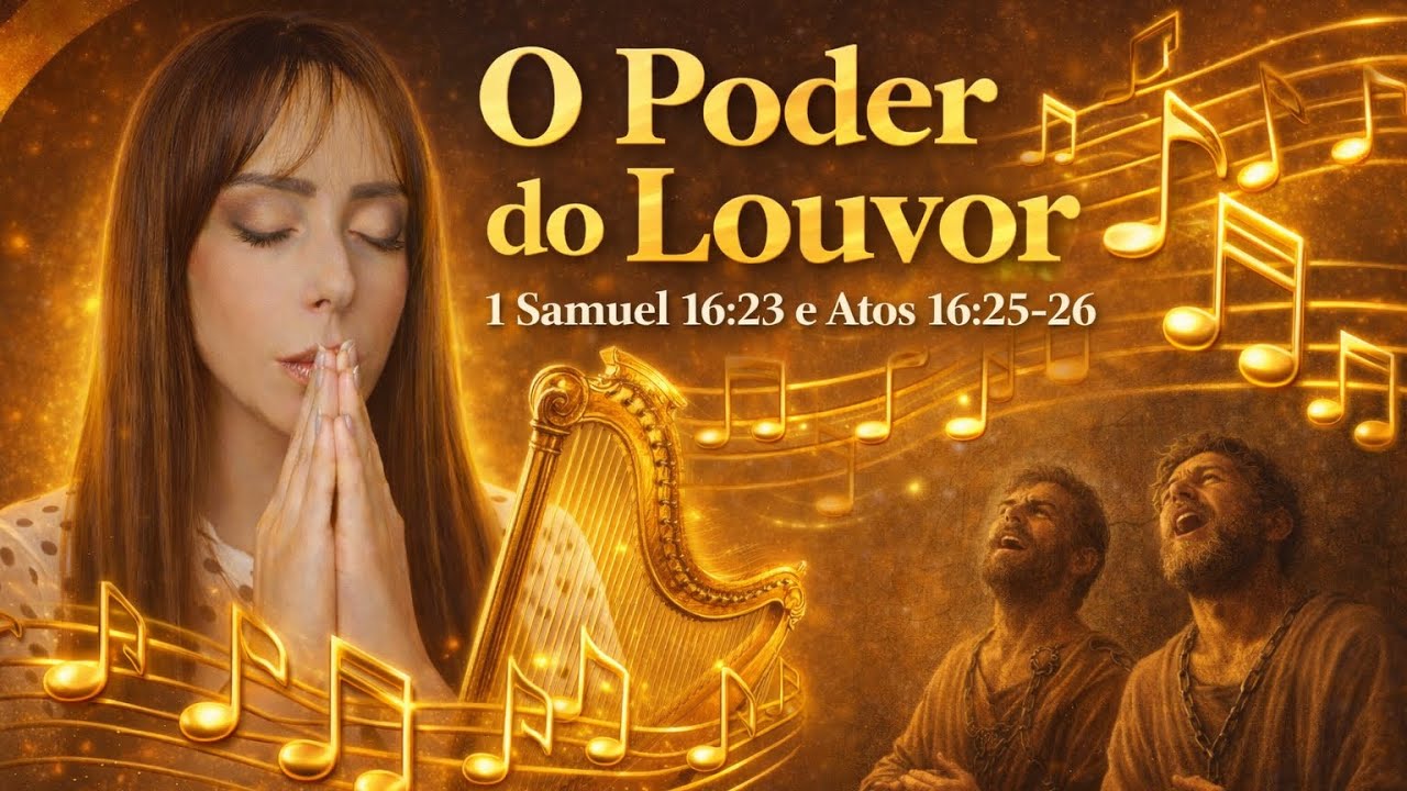 O Louvor Move Céus - 1 Samuel 16:23 e Atos 16:25-26 #momentoscomdeus #palavraselouvores #louvor 