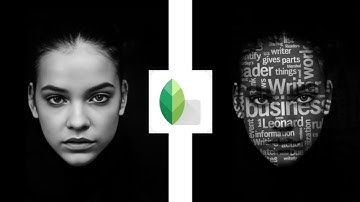 Typography Face Text In Snepseed || Text Portrait Editing Tutorial By Snepseed || Face Text Edit