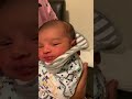 8 days old baby getting milk drunk