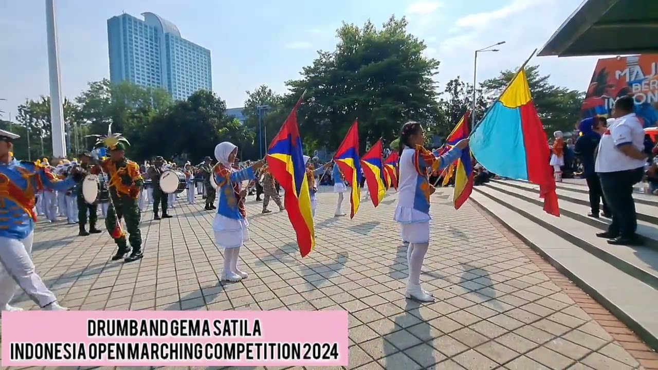 Penampilan Konser DB Gema Satila SMPN 139 Jakarta pada Indonesia Open Marching Competition 2024.