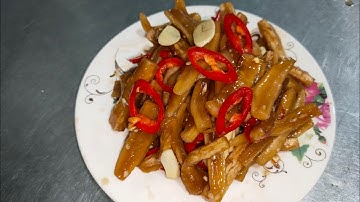 Củ cải ngâm nước tương,món ngon chay mặn đều dùng được