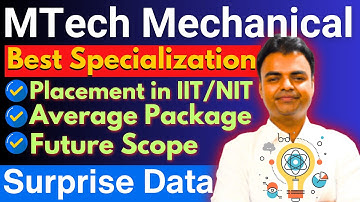 Best MTech Mechanical Engineering Branch, All MTech Specialization, MTech Placement in IIT, NIT
