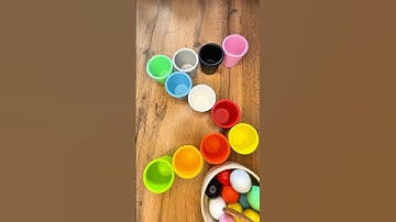 Color sorting ASMR #art #asmr #colorsorting #color mixing