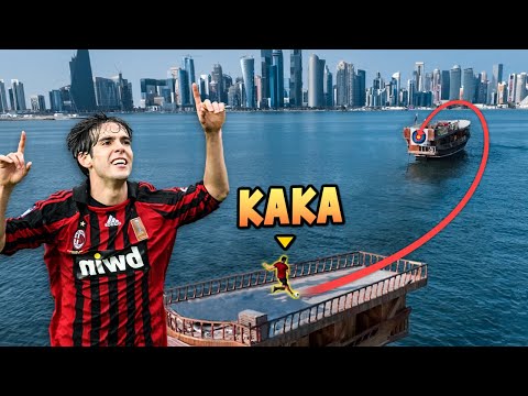 CAN KAKA HIT THE TARGET ACROSS THE WATER? (INSANE CHALLENGE)