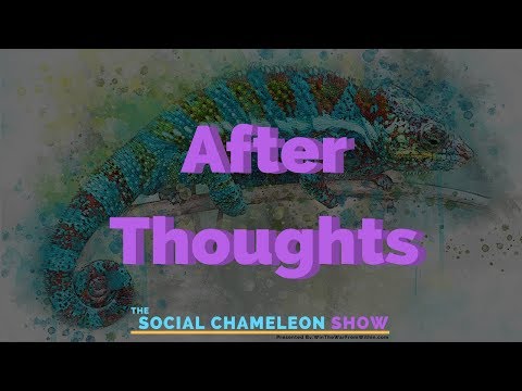 After Thoughts From Episode 15 | The Social Chameleon Show