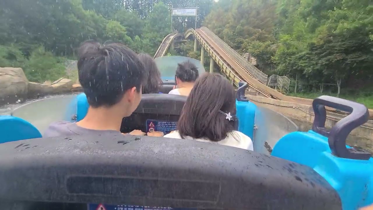 에버랜드 썬더폴스 경험 - 탑승 - 1인칭 시점