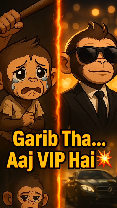 'Ek Garib Bandar Jise Mara Gaya... Aaj VIP Ban Gaya 💔🔥' #aibaby #emotionalstory