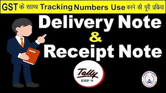 Delivery Note and Receipt Notes in Tally ERP 9 under GST| Tally ERP 9 Tutorial in Hindi