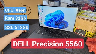 DELL PRECISION 5560 | Xeon, 32Gb ram, RTX A2000 ssd 512Gb. Thin, beautiful, durable laptop with g...