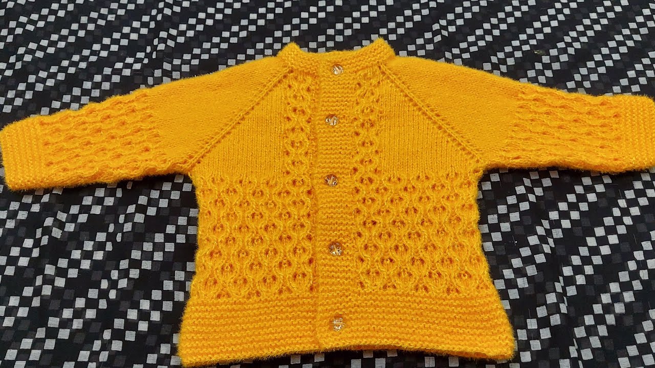 Baby's sweater for Three months to six months in step by step very easy ...