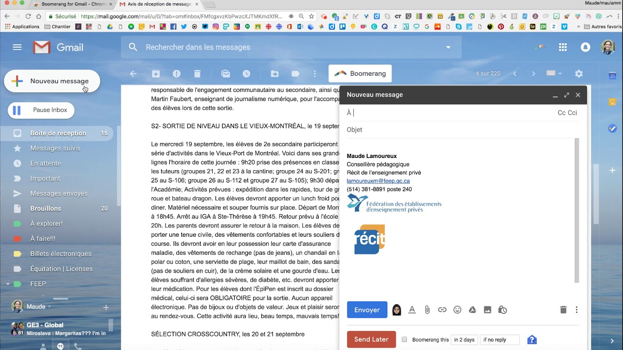 Boomerang (extension) YouTube