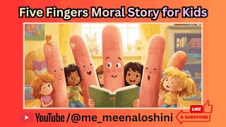 Five Fingers Moral Story for Kids | Unity is Strength | English Moral Story for Children