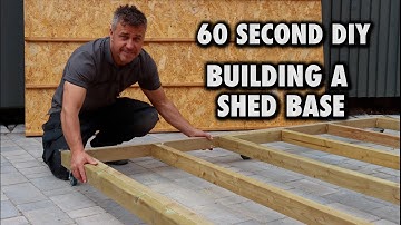 How To Build a Portable Shed Base