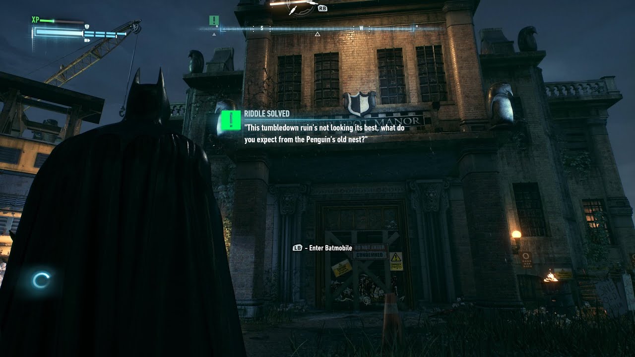 Arkham Night Hq Rabbit Riddle Batman: Arkham Knight - Riddle: This tumbled down ruins - YouTube