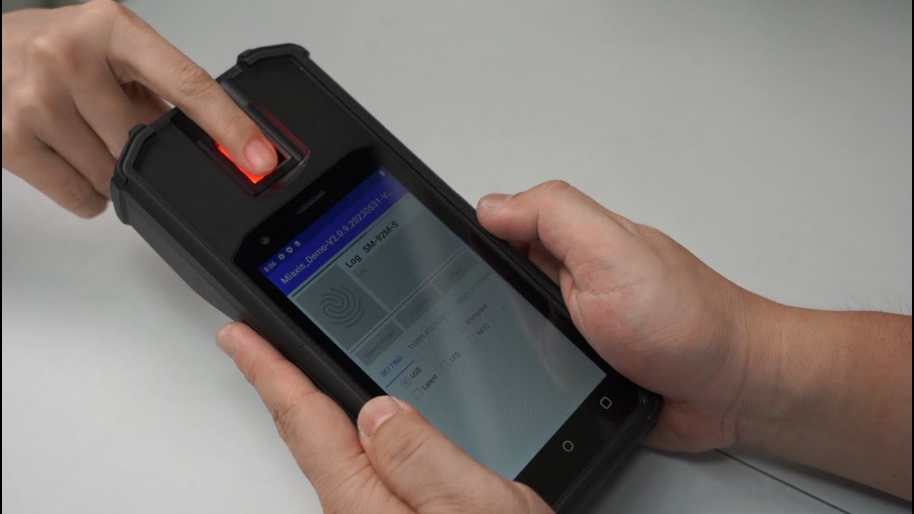 biometric handheld EP500-SM92 - YouTube