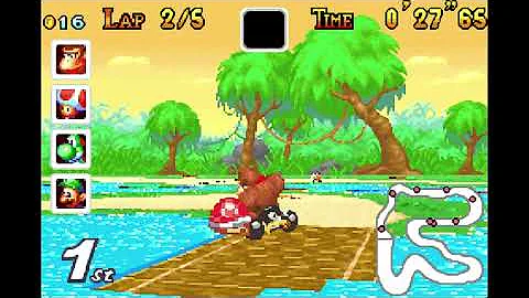 Mario Kart: Super Circuit - SNES Donut Plains 3