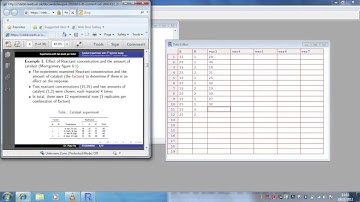 Rcmdr: Analysing a 2 factorial experiment