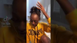 Nicole TV shakes her ponytail