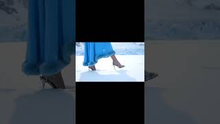 Frozen Elegance Asmr Woman Walking In Snow With Fantasy Heels