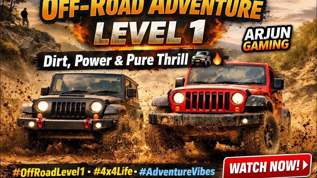 “Off-Road Adventure Level 1 | Dirt, Power & Pure Thrill 🚙🔥”