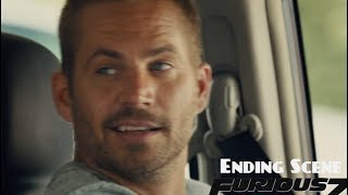 Furious 7 Ending Scene Wiz Khalifa(ft.Charlie Puth) See You Again Movie Version