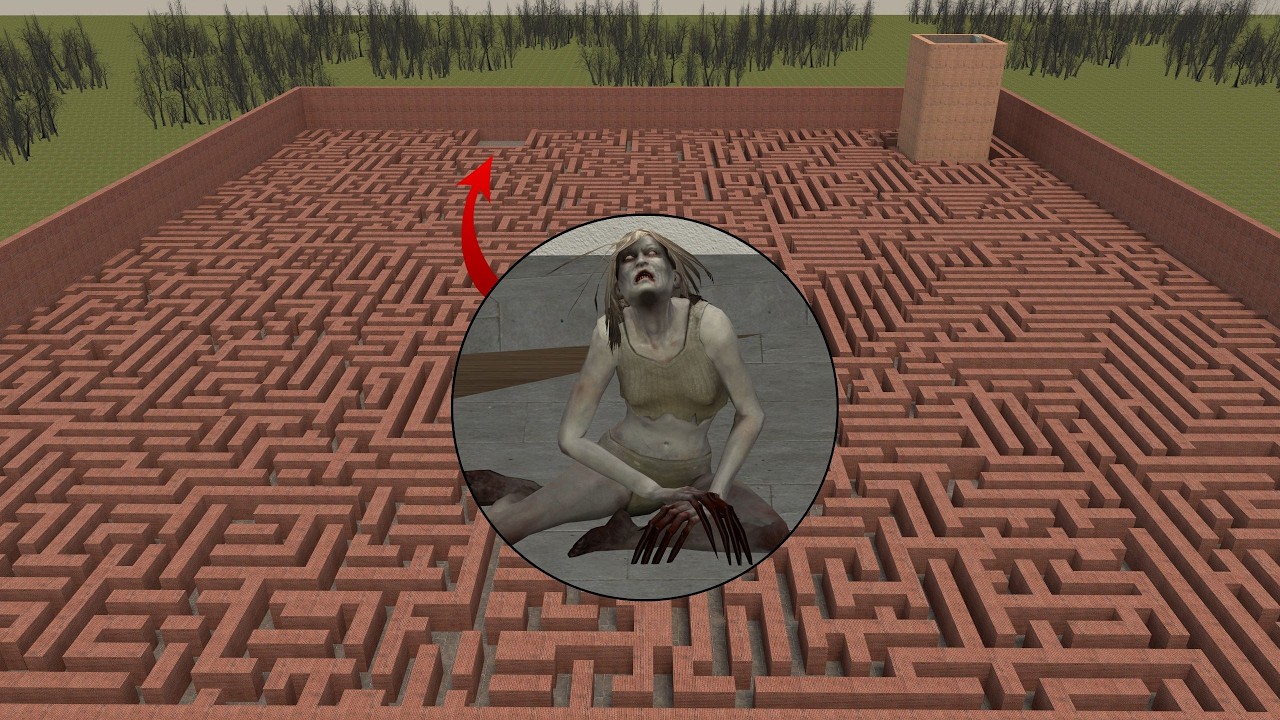 Never Go To Maze With Female SCP-096 In Garry's Mod