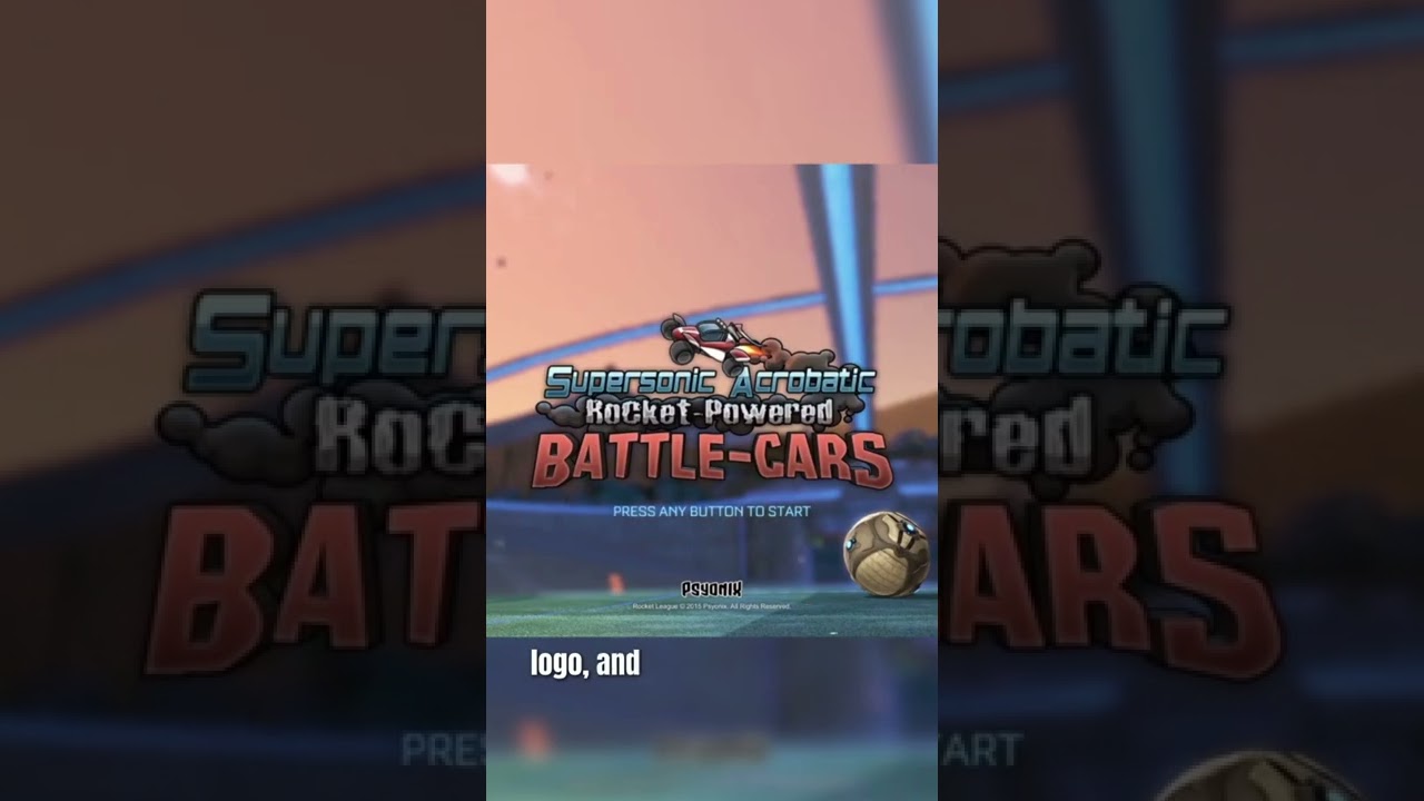 Секретный титульный экран Rocket League 