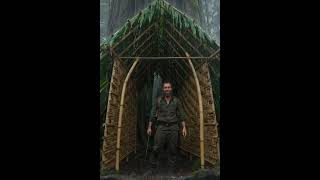 Lone Survivor Builds Complete Jungle Cabin In Tropical Storm From Scratch – Satisfying AI Build