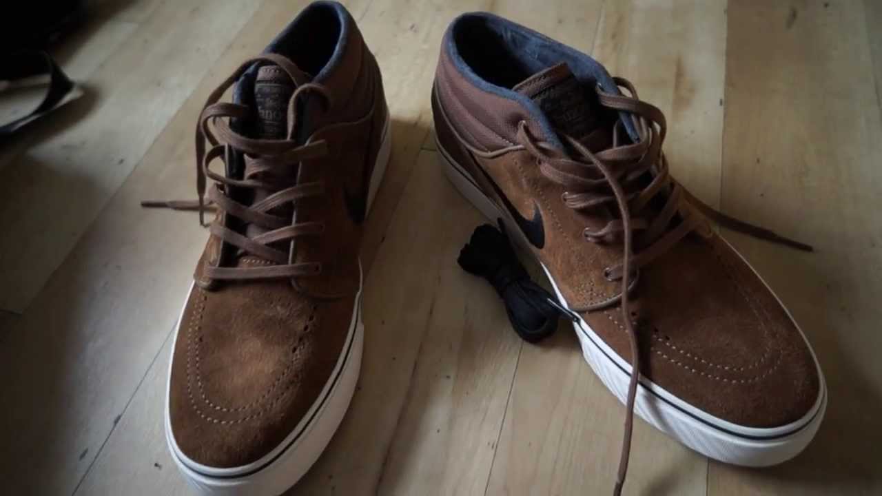 Proficiat hotel efficiënt Nike SB Stefan Janoski shoes Winter 2013 - Brown - YouTube