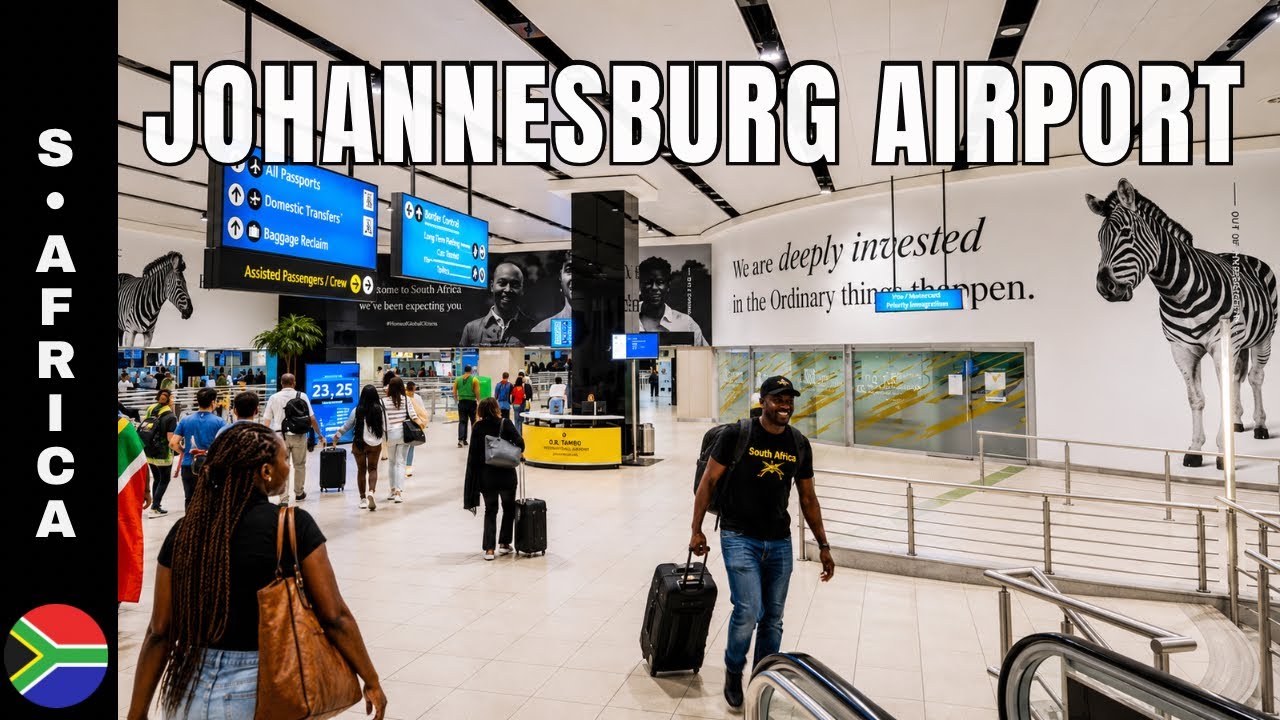 O.R. Tambo International Airport, África do Sul | Percurso pelo Aeroporto 4K