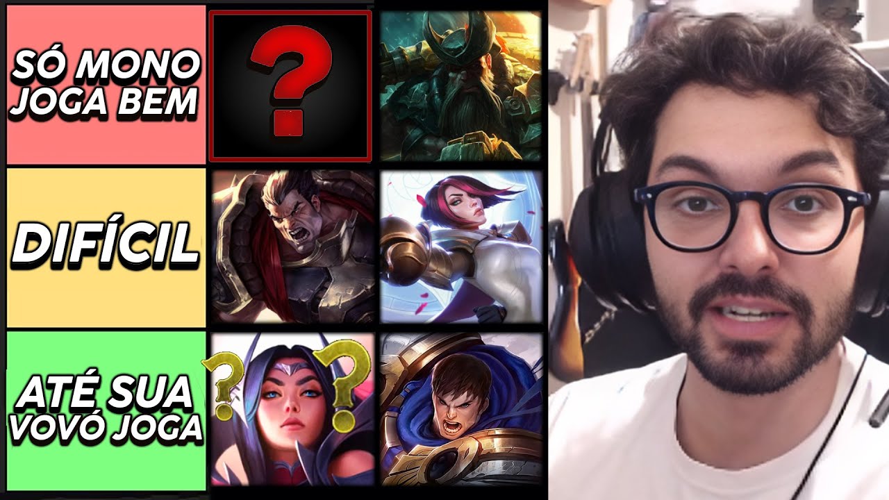 QUAL O CAMPEÃO MAIS DIFÍCIL DE SE JOGAR NA TOP LANE? - MYLON TIERLIST