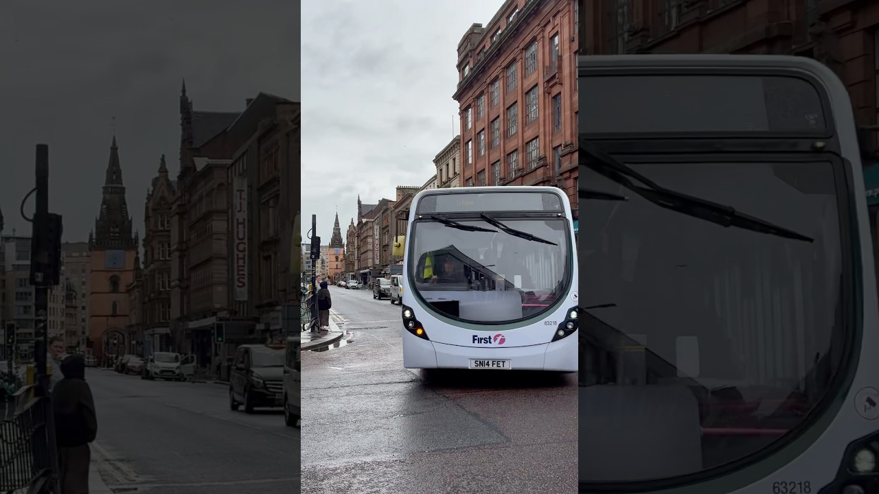 Here We See 63218,SN14 FET, A First Aberdeen Wright Streetlite On Glassford Street,Glasgow City Ctr
