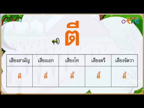 การผันวรรณยุกต์อักษรกลาง - สื่อการเรียนการสอน ภาษาไทย ป.1