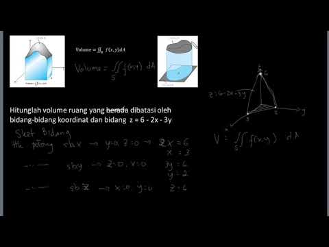 Menghitung volume dengan integral ganda dua