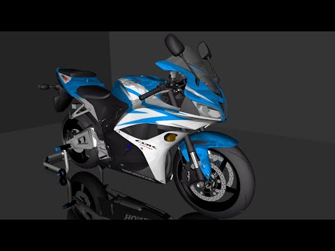Honda Cbr600rr 2007 Prata E Azul Pc Fraco Android Gta San