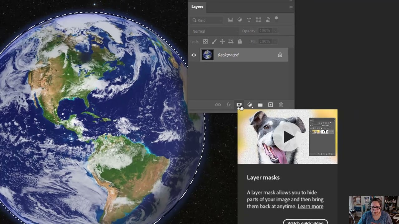 Photoshop 2024: Round Object Background Removal