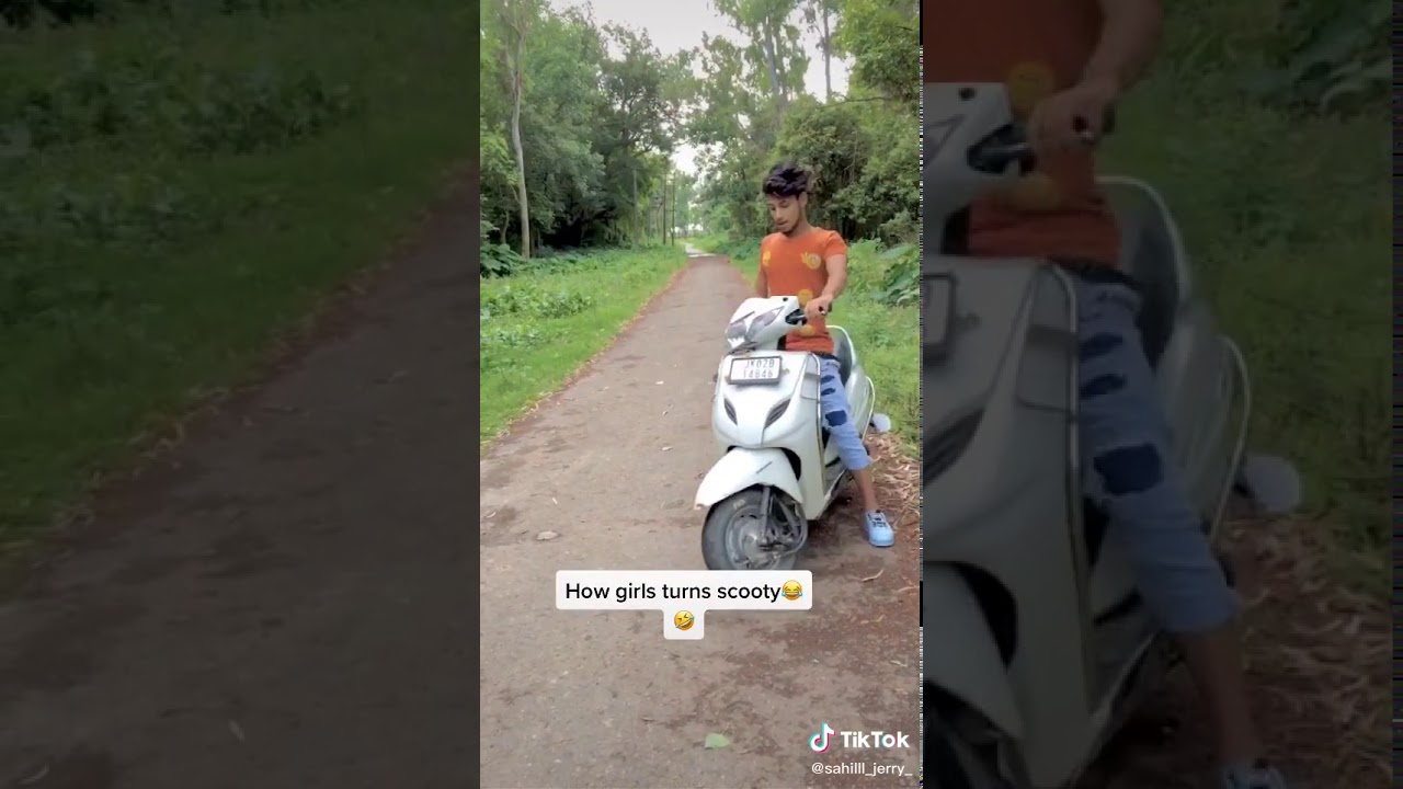 Funny TIKTOK VIDEO BOYS VS GIRS SCOOTY DRIVING STYLE YouTube