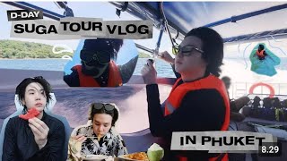 Sub Indo [SUGA VLOG] D DAY TOUR in Phuket ( full Sub Indo)