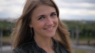 Portrait Of Smiling Young Woman | Stock Footage - Videohive