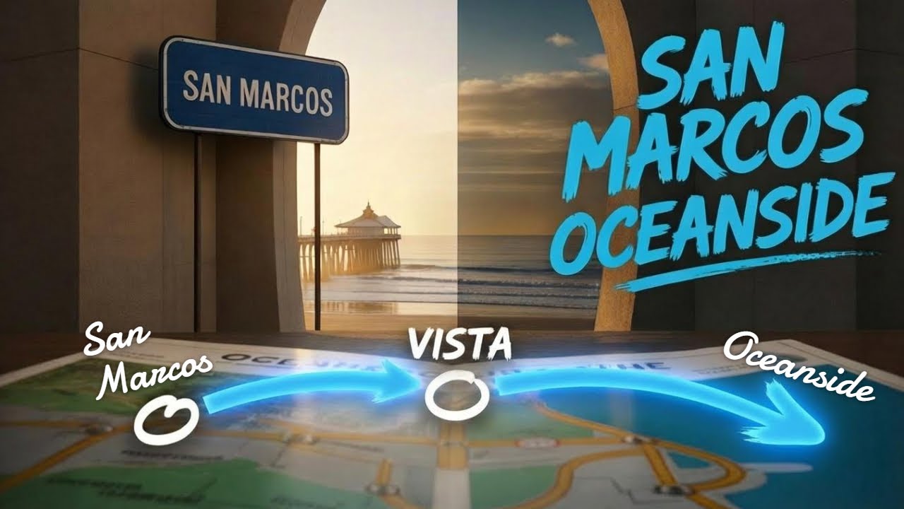 Afternoon Drive: San Marcos to Oceanside via Vista | 4K POV Scenic Route | Jan 25, 2026