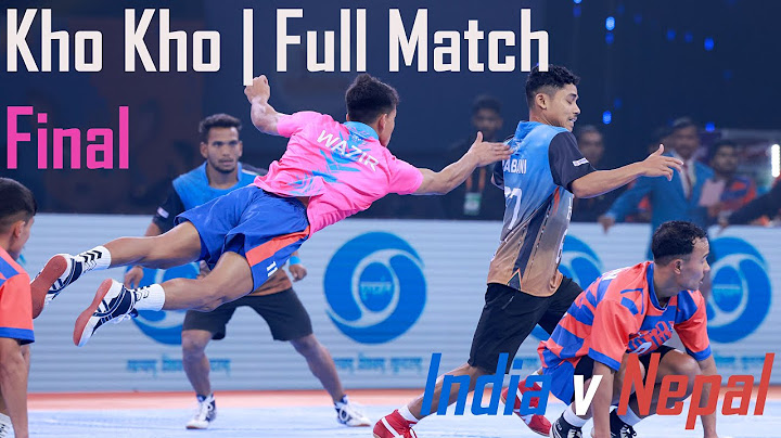 Kho Kho World Cup 2025 Final: India v Nepal Mens