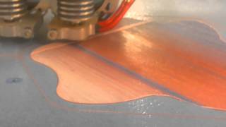 Large 3D printer 20 foot ErectorBot - Thin wall test .35 video 3