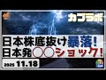 【カブラボ】11/18 日本株 底抜けで暴落展開に！ 日本発の〇〇ショックが引き金に！