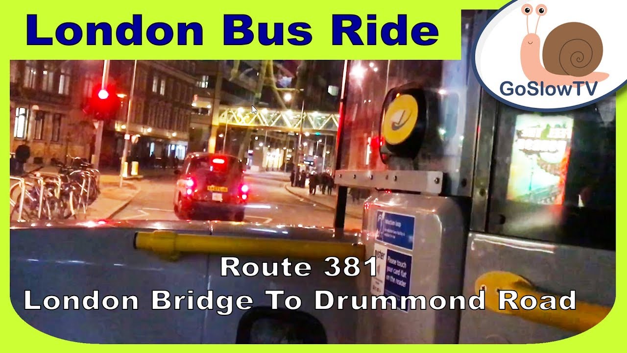 London Bus Ride | London Bridge to Drummond Rd | Driver's POV | Route 381 | London | Slow TV | 2019