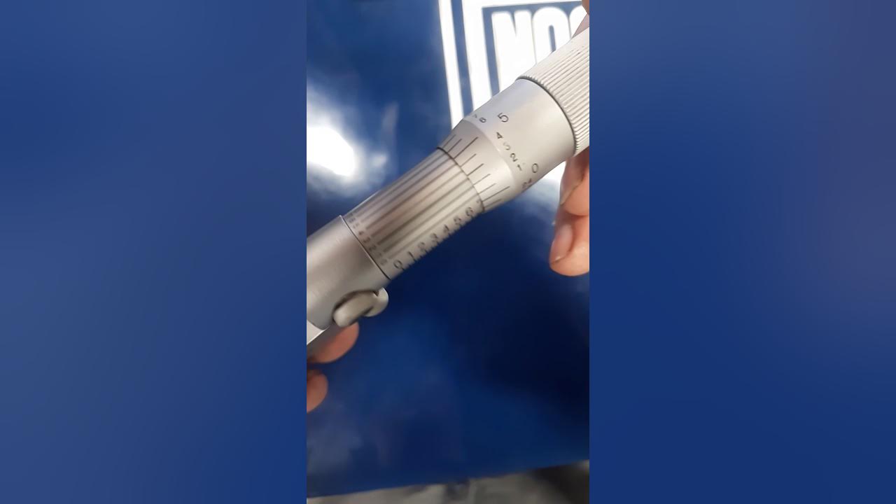 How to hold and read a micrometer YouTube