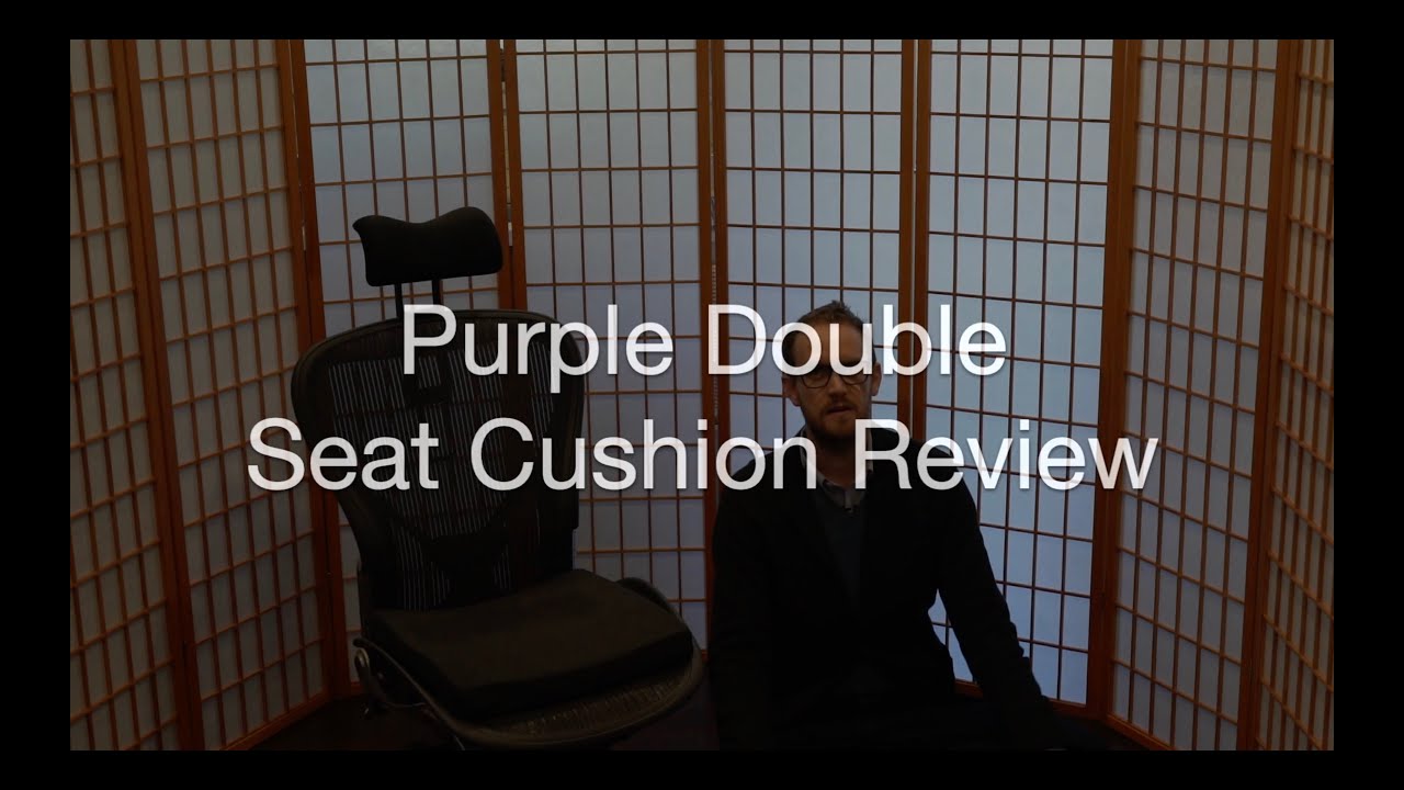 Purple Double Seat Cushion Review (on Aeron) 